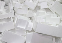 pile of styrofoam